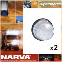 2 x Narva Front End Outline Marker and Front Position Side Lamps Clear 86080BL