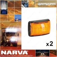 2 x Narva 10-33V LED Side Marker Front End Amber Lamps Blister Pack 91422BL
