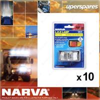 10 x Narva 9-33V Model 16 LED Side Marker Lamp Lights Red/Amber Blister Pack