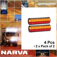 Narva 10-30V LED Slimline Rear Stop/Tail/Direction Lamps 2 x Pack of 2