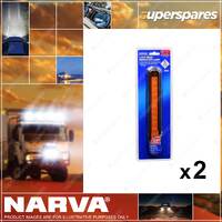 2 x Narva 9-33V LED Rear Direction Indicator Lamps Amber Blister Pack 93904BL
