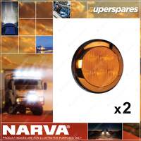 2 x Narva 12 Volt Model 43 LED Rear Direction Indicator Lamps Amber 94305-12