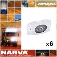 6 x Narva 9-33 Volt LED 3 x 1 Watt Dock Lamps Blister Pack 99200BL