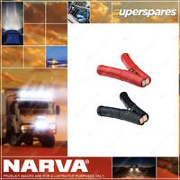 Narva Black and Red Fully Insulated Battery Clamps - 500A Clamp Length 160mm