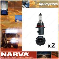 2 x Narva 12 Volt HB5 65/55W Px29T Halogen Headlight Globes 48007