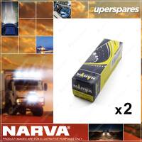2 x Narva H1 Performance Globe Lights Headlights 12 Volt 100W P14.5S 48350