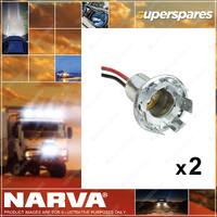 Narva Push lock Suits Bayonet Cap Globe Holder BAY15d Globes 2 x Pack of 1