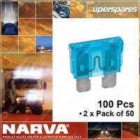 Narva 10 Amp Red Standard ATS Blade Fuse - Size 19 x 19mm 2 x Pack of 50