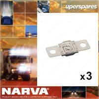 Narva 50 Amp ANS Bolt-on Fuse with Copper Alloy Construction 3 x Pack of 1