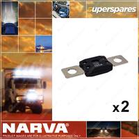 Narva 100 Amp ANM Bolt-on Fuse w/Copper Alloy Construction 2 x Pack of 1