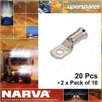 Narva Battery Cable Lugs Eyelet 8.3mm 8 Stud 35mm2 2 B&S 57133 2 x Pack of 10