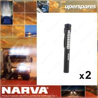 2 x Narva LED Inspection Lamp Workshop Work Light Pocket Rechargable 71300