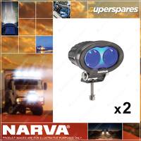 2 x Narva 9-110V Blue-Spot L.E.D Safety Light 5 watt Fully sealed 72702