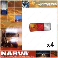 4 x Narva Lens to suit Rear Stop Tail Direction Indicator Reverse Lamp 86715