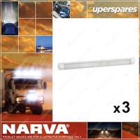 3 x Narva 12 / 24V L.E.D Strip Lamps Interior Strip Light - Size 300 x 27 mm
