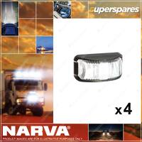 4 x Narva 9-33 Volt Model 16 LED Front End Outline Marker White 91613