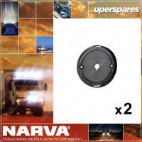 2 x Narva Black Base To Suit Model 43 Lamps - 130mm Diameter 94390