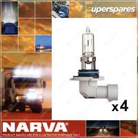 Narva Hb3 Halogen Globe 12V 60W Headlamp Light 48005BL 4 x Blister Pack of 1