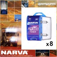 Narva H7 24V 70W Plus 100 Headlight Globes 48730BL2 4 x Blister Pack of 2