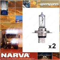 Narva 24V 100/90W P43T Halogen Headlight Globes 48895BL 2 x Blister Pack of 1