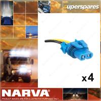Narva Hb4 Connector Suits Hb4 P22D Halogen Globe 49892BL 4 x Blister Pack of 1