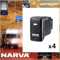 4 x Narva Switch 12V Blank for Toyota Prado 120 Landcruiser 100 FJ Crusier Hilux