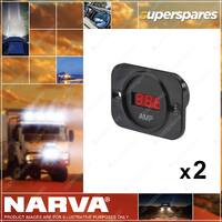 Narva 12 / 24 Volt Dc LED Amp Meter Blister Pack 81136BL 2 x Blister Pack of 1