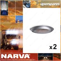 2 x Narva 9-33 Volt LED Awning Lamp Porch Light with Satin Housing