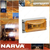 Narva 12 Volt LED Amber External Cabin light Kit Cabin Lamp with Grey Base
