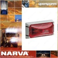 Narva 12 Volt LED Red External Marker Light / Lamp Kit - with Grey Base