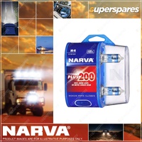 Narva H4 12 Volt 60 / 55W P43T Plus 200 Globes - Blister pack of 2