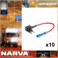 Narva Brand ADD-A-CIRCUIT Twin Mini Blade Fuse holder - Box Pack of 10