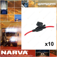 Narva Brand In-Line Mini Blade Fuse holder 30Amp - Box Pack of 10