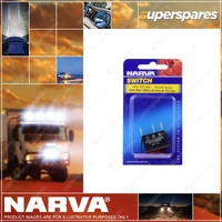 Narva Illuminated Off / On Rocker Switch with push on terminal - Red