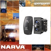 Narva Base Rocker Switch Roof Lights - Off / On Red Electrical Accessory