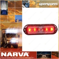 Narva 12/24V High Powered LED Warning Light (RED/BLUE) With 10 Flash Patterns