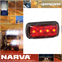 Narva MD63 LED Rear End Outline Marker Red W / Black Deflector Base & 0.5M Cable