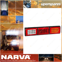 Narva LED Reverse Stop / Tail Direction Ind Reflectors w / 0.5M Cable Black Caps