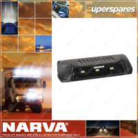Narva 9-33V LED Scene Lamp Flood Beam - Dual Colour Amber/White W/ Black Housing