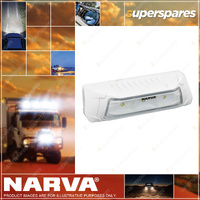Narva LED Scene Lamp Flood Beam - Dual Colour Amber / White With White Housing