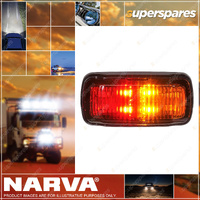 Narva LED Side Marker Lamp Red / Amber Black Base 0.5M Cable Deutsch Connector