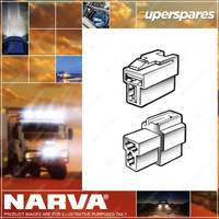 Narva 2 Way Male & Female Quick Connector Housings with Terminals 2 Packs of 10