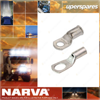 Narva Battery Cable Lugs Eyelet 4.6mm 6 & 8 Stud 10mm2 8 B&S 2 Packs of 10