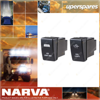 Narva OE Style LED Bar Switch & Aux Light Switch for Holden Colourado Rodeo