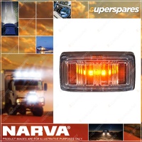 Narva LED Front End Outline Marker Amber w/ Black Base Clear Lens & Connector