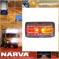 Narva LED Side Marker Lamp Red/Amber/Amber w/ Black Base Clear Lens & 2.5m Cable