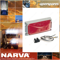 Narva 12 Volt Sealed Marker Lamp Kit Red - With Grey Mounting Base