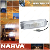Narva Sealed Front End Outline Marker Lamp Kit Clear - With Grey Mounting Base