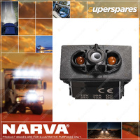 Narva Base Switch Off/On Amber - LED Illuminated Sealed Rocker Switch
