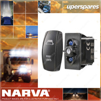 Narva Base Switch Off/On Blue - LED Illuminated Sealed Rocker Switch